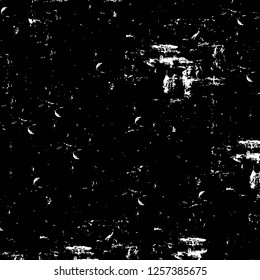 Vector grunge overlay texture. Black and white background