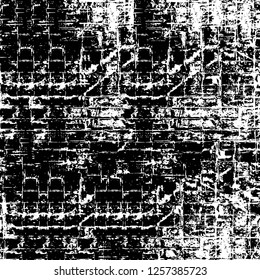 Vector grunge overlay texture. Black and white background