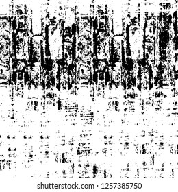 Vector grunge overlay texture. Black and white background