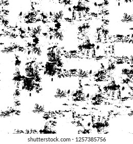 Vector grunge overlay texture. Black and white background