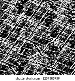 Vector grunge overlay texture. Black and white background