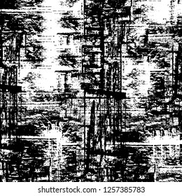 Vector grunge overlay texture. Black and white background
