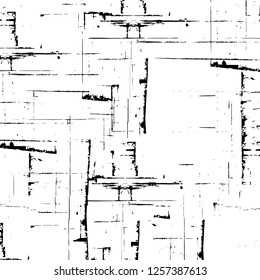 Vector grunge overlay texture. Black and white background