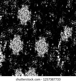 Vector grunge overlay texture. Black and white background