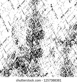 Vector grunge overlay texture. Black and white background