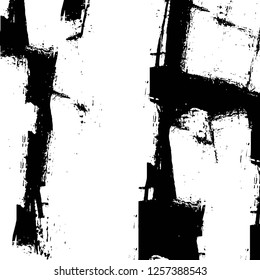 Vector grunge overlay texture. Black and white background