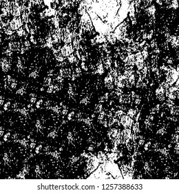 Vector grunge overlay texture. Black and white background