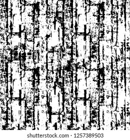 Vector grunge overlay texture. Black and white background
