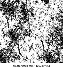 Vector grunge overlay texture. Black and white background