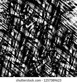 Vector grunge overlay texture. Black and white background