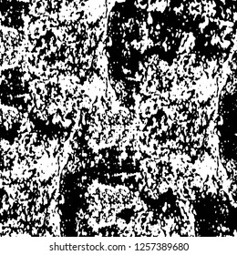 Vector grunge overlay texture. Black and white background