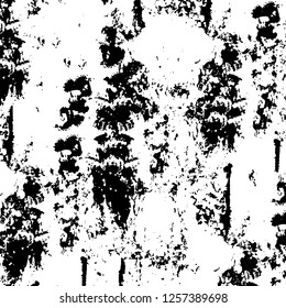 Vector grunge overlay texture. Black and white background