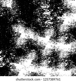 Vector grunge overlay texture. Black and white background