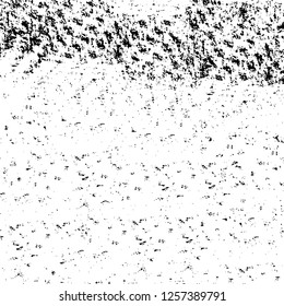 Vector grunge overlay texture. Black and white background