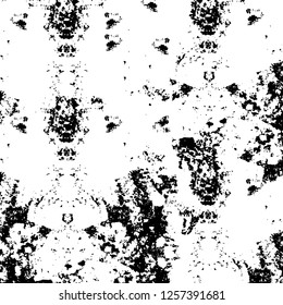 Vector grunge overlay texture. Black and white background