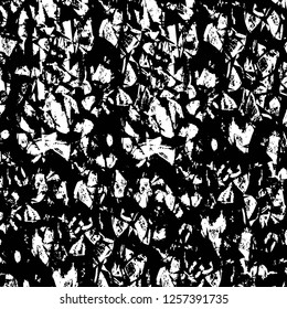 Vector grunge overlay texture. Black and white background