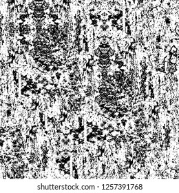 Vector grunge overlay texture. Black and white background
