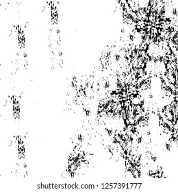 Vector grunge overlay texture. Black and white background