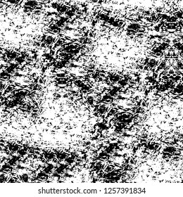 Vector grunge overlay texture. Black and white background