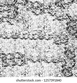 Vector grunge overlay texture. Black and white background