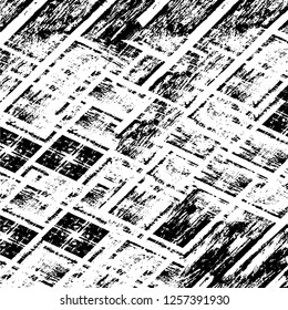 Vector grunge overlay texture. Black and white background