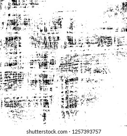 Vector grunge overlay texture. Black and white background