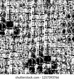 Vector grunge overlay texture. Black and white background