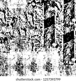Vector grunge overlay texture. Black and white background