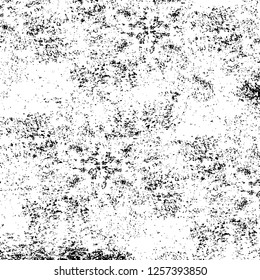 Vector grunge overlay texture. Black and white background