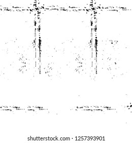 Vector grunge overlay texture. Black and white background