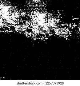 Vector grunge overlay texture. Black and white background