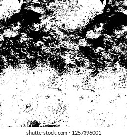 Vector grunge overlay texture. Black and white background