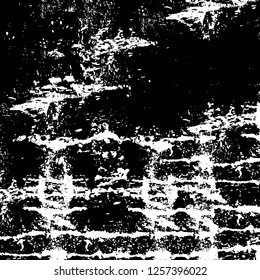 Vector grunge overlay texture. Black and white background