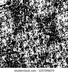 Vector grunge overlay texture. Black and white background