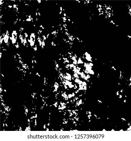 Vector grunge overlay texture. Black and white background