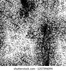 Vector grunge overlay texture. Black and white background