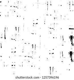 Vector grunge overlay texture. Black and white background