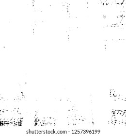 Vector grunge overlay texture. Black and white background