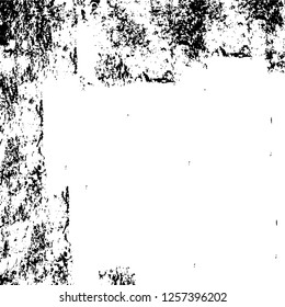 Vector grunge overlay texture. Black and white background
