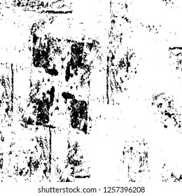 Vector grunge overlay texture. Black and white background
