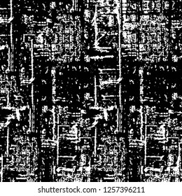 Vector grunge overlay texture. Black and white background