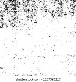 Vector grunge overlay texture. Black and white background