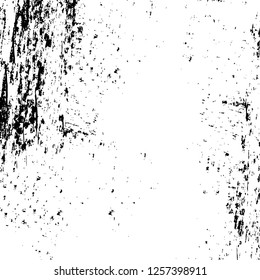 Vector grunge overlay texture. Black and white background