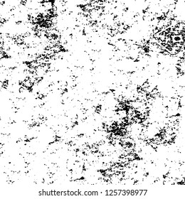 Vector grunge overlay texture. Black and white background