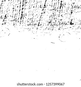 Vector grunge overlay texture. Black and white background