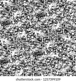 Vector grunge overlay texture. Black and white background