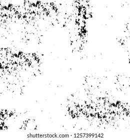 Vector grunge overlay texture. Black and white background
