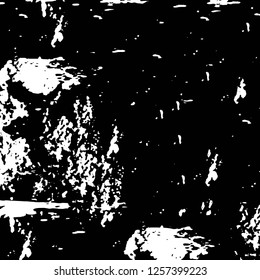 Vector grunge overlay texture. Black and white background