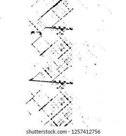 Vector grunge overlay texture. Black and white background
