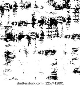Vector grunge overlay texture. Black and white background